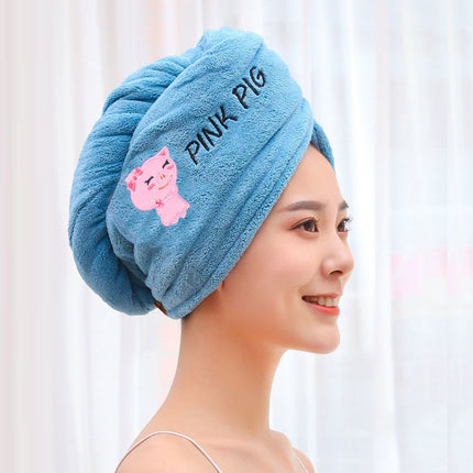 Home Daily Simple Embroidered Hair Drying