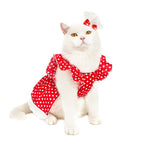 D Red And White Polka Dot / L
