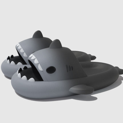 Gradient Shark Slippers 4cm Thick Bottom Shit Feeling Slippers