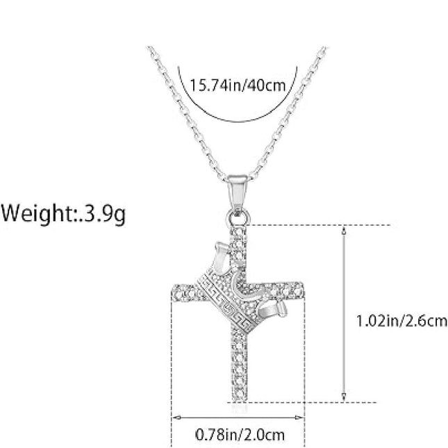 Niche Design New Cross Crown Necklace