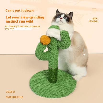 Masson Cactus Cat Scratch Board Sisal Scratching Pole Climber For Pet Cat Cat Toy Supplies Grinding Claw Scratching