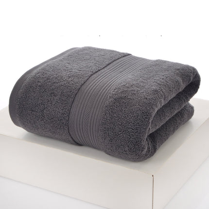 Household Portable Pure Color Simple Cotton Bath Towel