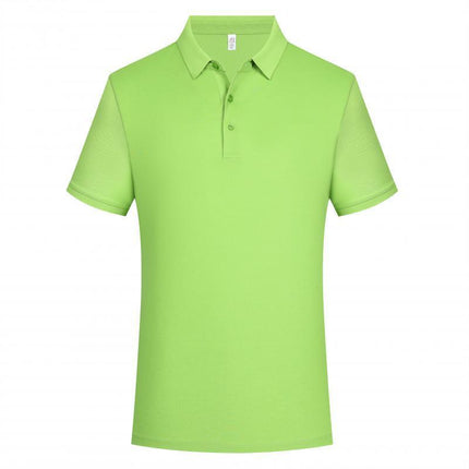Male Solid Color Lapel Polo Shirt Lapel