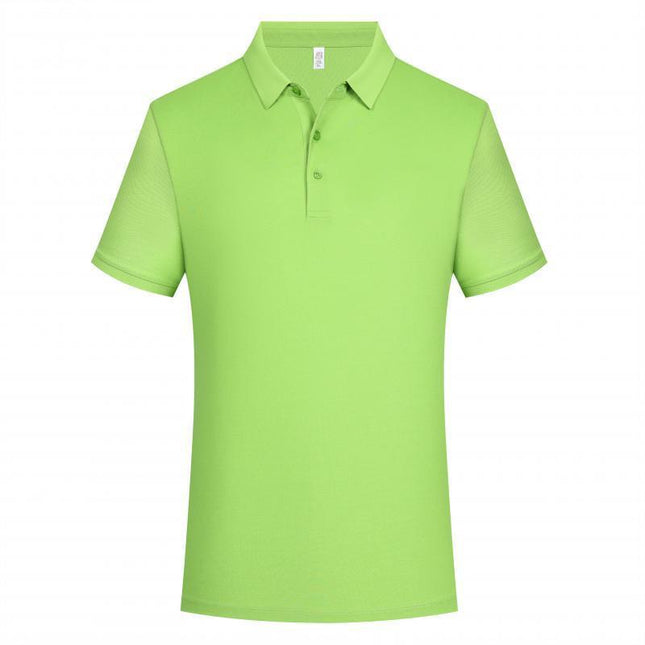 Male Solid Color Lapel Polo Shirt Lapel
