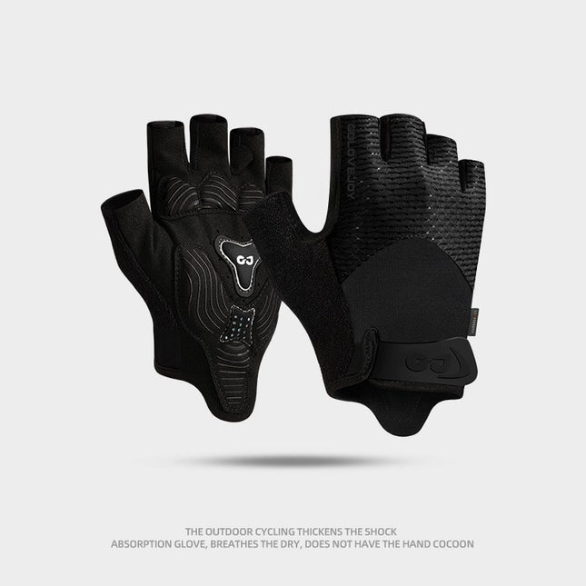 Cycling Gloves Half Finger Outdoor Mountain Bike Shock Absorption Non-slip Breathable