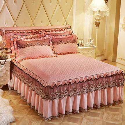 Gequilte Kantbedrok Verdik Plus Katoen Bedsprei Enkelstuk Simmons Bedoortreksel Bed Omtrek 1.8m Bed