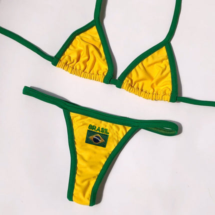 Women's Summer Bra T-back Suit Bikini
