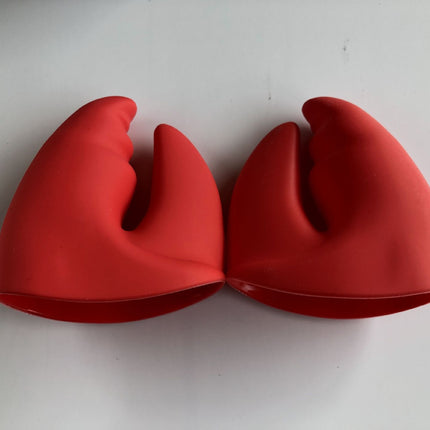 Creative Kitchen Gloves Silicone Red Lobster Tongs Heat Insulation Gloves