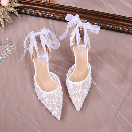 Fashion French Style Sequin Hollowed Sandals Women