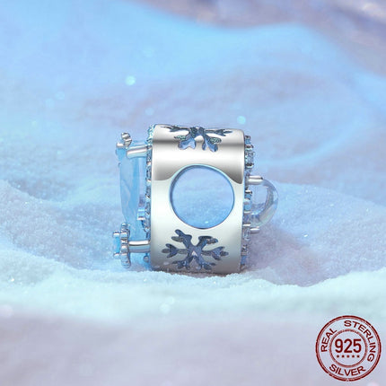 Love Ice And Snow Diy Bracelet String Beads S925 Silver Bead