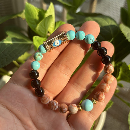 Blou Krale Armband Vir Vroue
