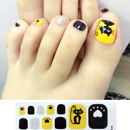 Nail Foot Sticker Cute Waterproof Foot Nail Sticker