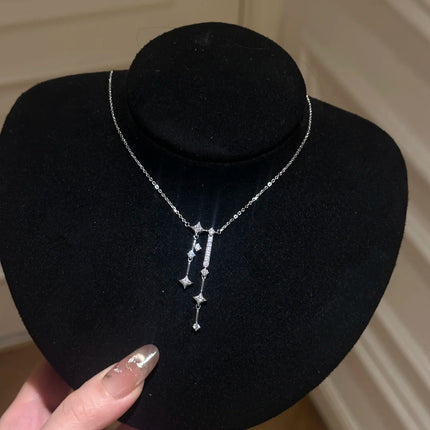 Modieuse Elegante Strass Kwassie Halssnoer Vir Vroue