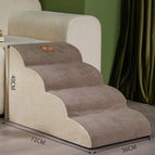 Brown Four Sections Slope 30 / Stairs Removable And Washable