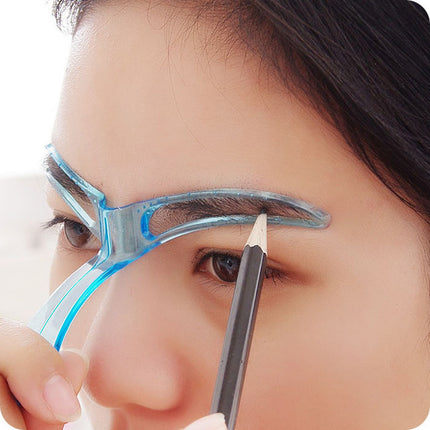1 st. Eyeliner Spesiale Sjabloon Grimering Kam Vir Wenkbrou Kaart