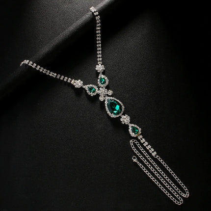 Vrouemode Diamantversierde Pantylyfketting
