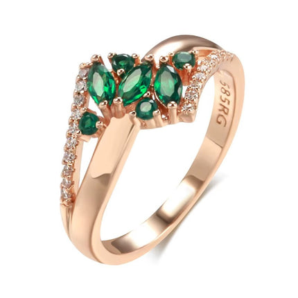 Zircon Ring Fashion Temperament Hollow Ladies