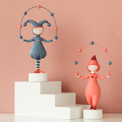 Creative Resin Elf Girl Sculpture Ornaments