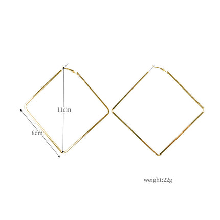 Earrings Women's Geometric Diamond Earrings Earrings