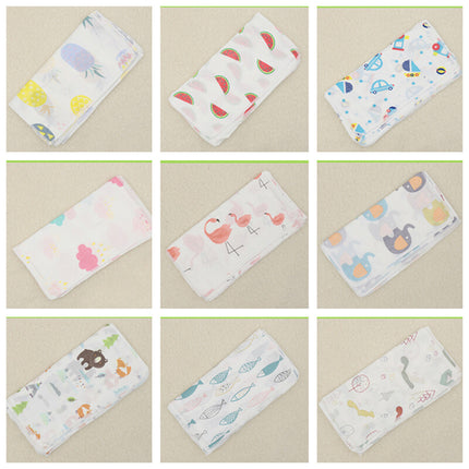 10 X Baby Gauze Muslin Square Newborn Cotton Bath Wash Soft Handkerchief