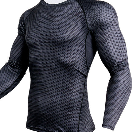 Men Gym Running Shirt Quick Dry Breathable Fitness Sport Shirt