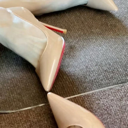 Europese En Amerikaanse Styl Modieuse Eenvoudige Sexy Hoëhakskoene Vir Vroue