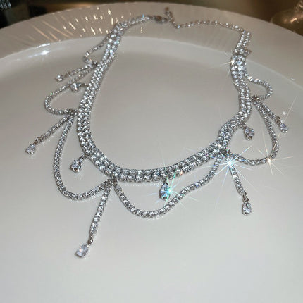 Diamantblom Kwassie-ketting Ligte Luukse Hoëgraadse Truiketting