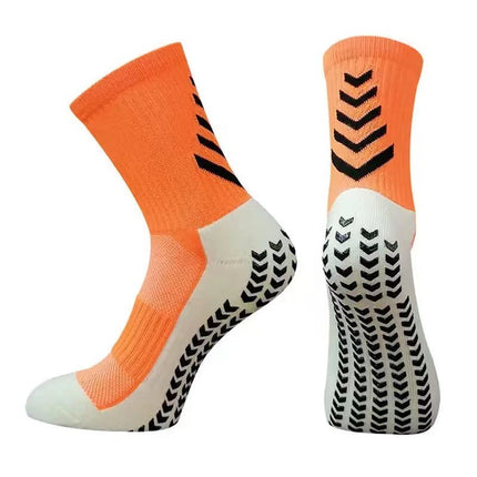 Men's Mid-calf Athletic Socks Socks For Running Non-slip Silicone Thickened