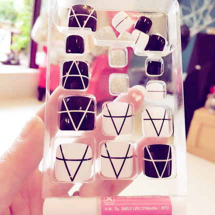 Pro Artificial Acrylic Toe Nails 24pcs Patch
