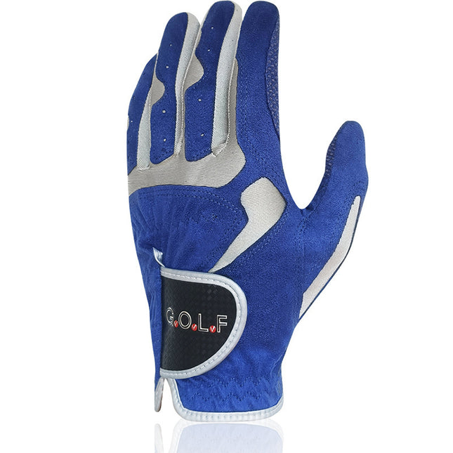 Microfiber Cloth With Non-slip Particles Breathable Golf Gloves
