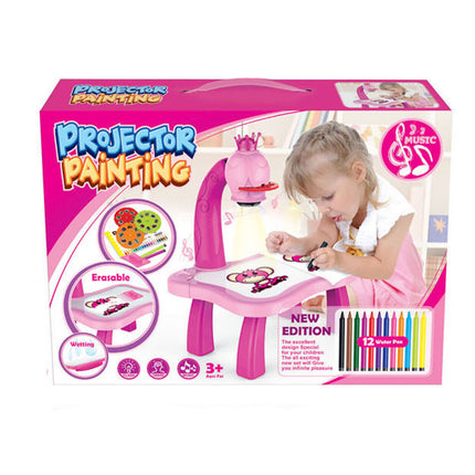 Children Smart Projector Painting Drawing Projector Table Desk Toy