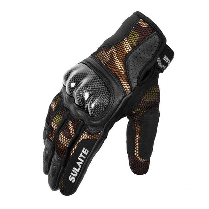 Motorcycle Riding Breathable Carbon Fiber Anti-drop Gloves