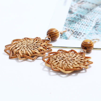 Rattan Handmade Bamboo Earrings Earrings Earrings Earrings Earrings