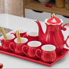 Swan Chinese Red Flat Plate
