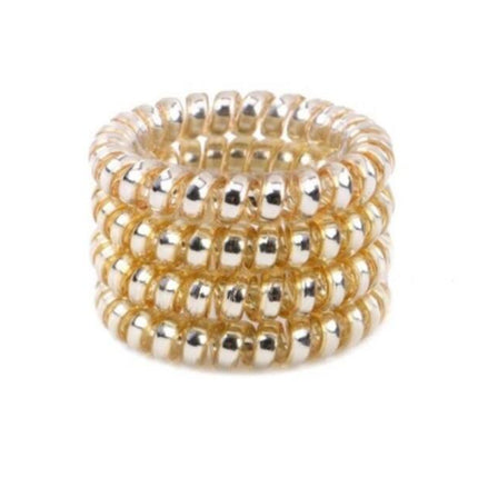 High Elasticity Electric Coil Bright Silver Hair Rope