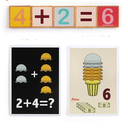 New Play House Ice Cream Math Kitchen Toys For Children Imitating Role Play Game Girls Toys Educational Toy
