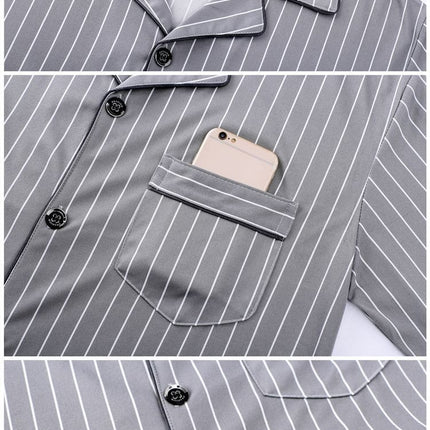 Pajamas Men's Spring And Autumn Long-sleeved Homewear Suit