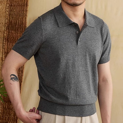 Summer Thin Men's Slim Casual Polo Shirt