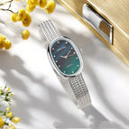 Silver Case Green Surface / Free Size