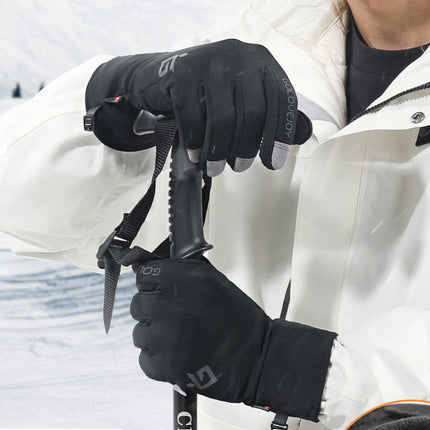 Waterproof Touch Screen Non-slip Plus Velvet Warm Gloves