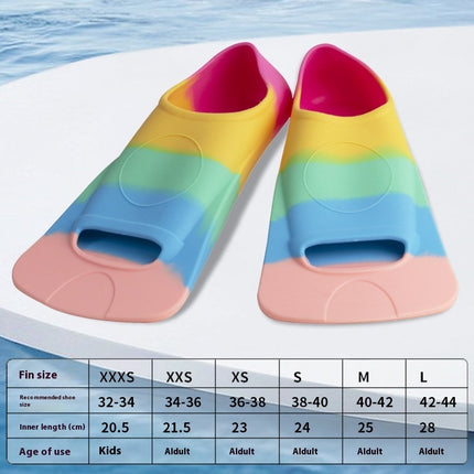 Swimming Flippers Freestyle Silicone Short Flippers