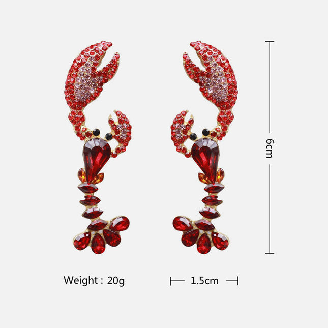 Temperament Earrings Lobster Shape Long Earrings Earrings