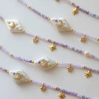 Purple Beaded Necklace