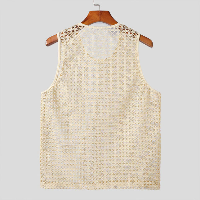 Hollow Fitness Sports Sleeveless T-shirt