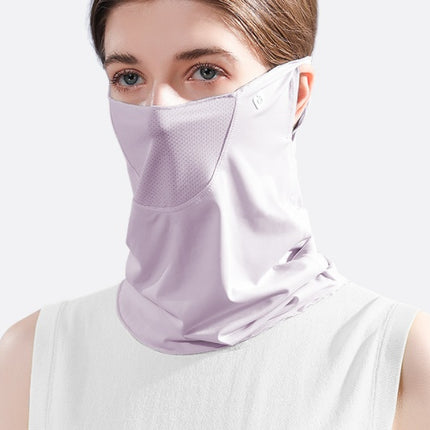 Summer Face Cover Face Scarf Balaclava UV Protction Earloop Neck Gaiter Breathable Outdoor Sports Women