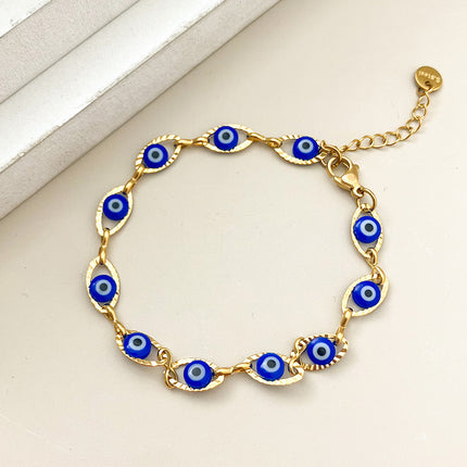 Devil Eye Gepersonaliseerde Modieuse Alles-Pas Armband