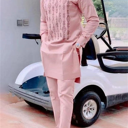 Suit African Ethnic Print Casual Men