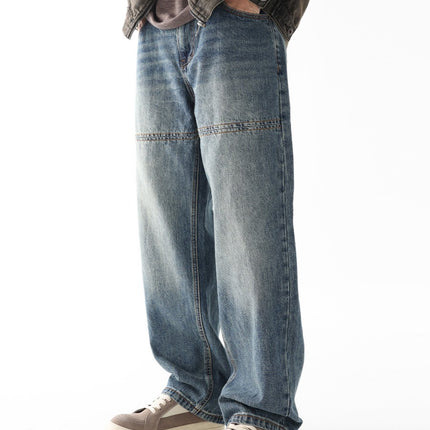 American High Street Vintage Jeans Men's Autumn