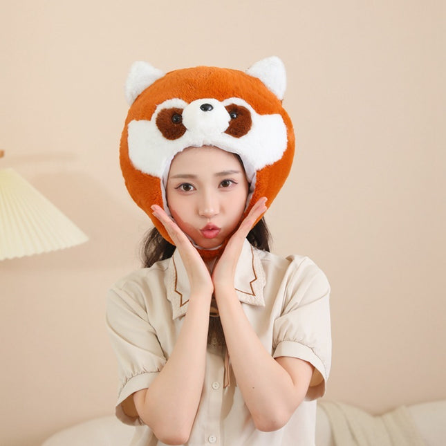 Brown Raccoon Headgear Hat Photo Shoot Props Cartoon Headgear