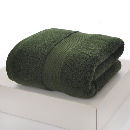 Household Portable Pure Color Simple Cotton Bath Towel